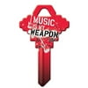 HY-KO Rock Music Guitar Key Blank, SC1, Metal, Multicolor - High Precision Key Cutting