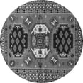 thumbnail image 1 of Ahgly Company Machine Washable Indoor Round Persian Gray Traditional Area Rugs, 7' Round, 1 of 1