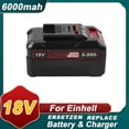 thumbnail image 1 of Batería de Reemplazo de 18V 6.0Ah Li-Ion Compatible con Einhell 18V Power X-Change Inalámbrica Power Tools 4511496 4511437, 1 of 8