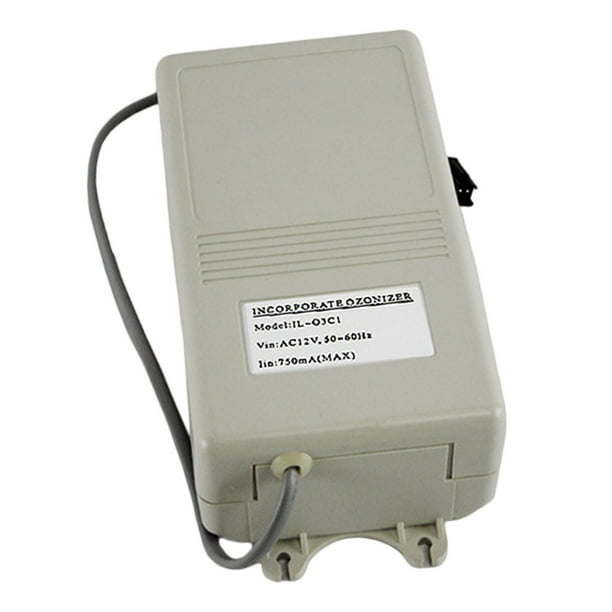 Generador de ozono,Generador de ozono para jacuzzis de inmersión en agua fría,Mini generador de ozono portátil de 50 a 55 mg/h,color gris,Generador de ozono compacto con caudal de escape de