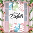 thumbnail image 6 of Orangide Easter Door Curtain with Bunny and Eggs, Spring Holiday Scene Decor for Porch Patio, Double Sided Print 35x70 Inch Hanging Cover, 6 of 6
