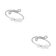 thumbnail image 4 of Guardurnaity Encantador anillo de ansiedad Anillos con cuentas Joyería impermeable Mujeres Blanco 2Conjunto, 4 of 6