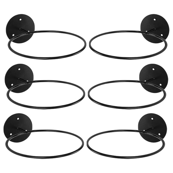 6Pcs Wall Mount Soccer Ball Holder Ball Storage Organizers for Display Volleyball Football Rack Basketball Organizers