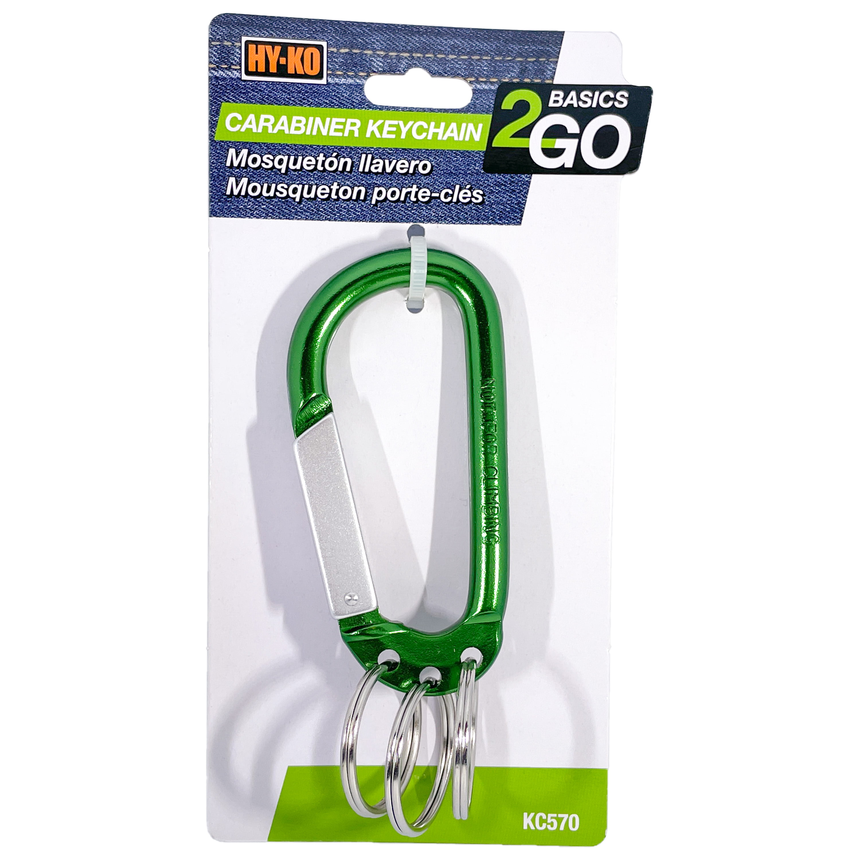 Mousqueton D-Ring Porte-clés Clip Snap Hook Mousqueton Camping Key 