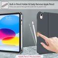 thumbnail image 6 of Fintie Keyboard Case for iPad 10th Generation 10.9 Inch Tablet (2022 Release) with Pencil Holder, Space Gray, 6 of 9