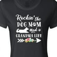 thumbnail image 4 of Inktastic Rockin' the Dog Mom and Grandma Life Women's T-Shirt, 4 of 5