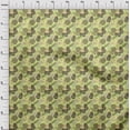 thumbnail image 4 of oneOone Cotton Cambric Yellow Fabric Tropical Leaf Diy Clothing Quilting Fabric Print Fabric By Yard 56 Inch Wide, 4 of 5