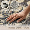 thumbnail image 6 of ODIKA 6'x9' Washable Area Rug Octopus Vintage Maritime Map Compass Nautical Border Rum Doormat Refined for Queen Size Bedroom, Under Bed, Master Suite, Easy Care, Non-Shedding, 6 of 7