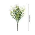 thumbnail image 3 of SLYNSHome Artificial Flowers Bundles for Outdoor,White No Fade Fake Flowers Faux Plants for Indoor Outside Garden Porch Window Box Home Wedding Decor, 3 of 6