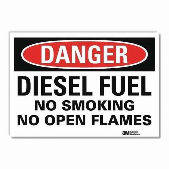 Lyle Danger Sign,7inx10in,Reflective Sheeting U1-1037-RD_10X7