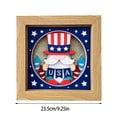 thumbnail image 3 of 4th Of July Gnome 3D Shadow Box Patriotic Gnome Silhouette Frame Display Case Independence Day Gnome Photos Memory Box For Gift Desktop Decoration, 3 of 9