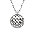 thumbnail image 1 of La Huella Negra simple silueta proteger animales Collares Colgante Retro Moon Stars Jewelry Unbranded M, 1 of 3