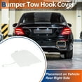 thumbnail image 2 of Unique Bargains Rear Right Car Bumper Tow Hook Cover Cap White Fit for Mercedes-Benz E W213 S213 17-20 No.A2138850022, 2 of 6