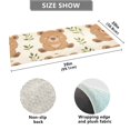 thumbnail image 4 of Bath Mat Soft Plush Non-Slip Absorbent Bathroom Rugs 39"x20" Cartoon Bear and Leaf, 4 of 8