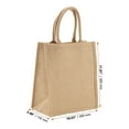 thumbnail image 2 of ZOENHOU 8 Pack Burlap Gift Bags with Handles, Jute Tote Bags Shopping Bags, 12 x 10 x 6 Inch, 2 of 7