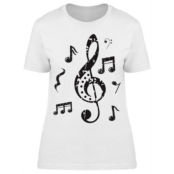 Music Scale Design T-Shirt Women -Image by Shutterstock, Female 3X-Large