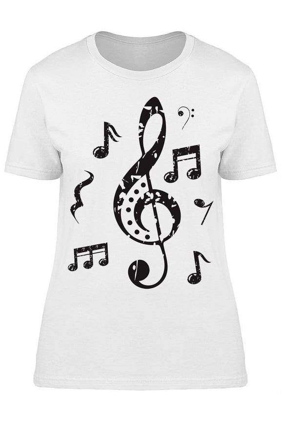Music Scale Design T-Shirt Women -Image by Shutterstock, Female Large