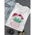 thumbnail image 3 of Cute Colorful Flowers In Teapot T-Shirt Women -Image by Shutterstock, Female Large, 3 of 4