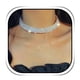 thumbnail image 4 of Gargantilla Collares Gargantilla de diamantes de plata Pulsera Pendientes de cristal Conjunto de collar para mujer Conjunto de joyería de boda de fiesta de diamantes de imitación sexy, 4 of 5