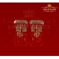 thumbnail image 5 of King of Blings Sterling Silver 925 Rose Gold Cubic Zirconia Square Women And Men Stud Earrings, 5 of 11