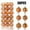 Orange, variant on 36PCS Christmas Ornaments Christmas Xmas Tree Ball Bauble Hanging Home Party Ornament Decor 3CM for Xmas Tree Craft Gifts for Home Holiday Wedding Party Decorations