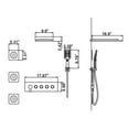thumbnail image 5 of Four Functions Complete Shower Faucet Set, Shower Set with Rough-in Valve, 5 of 5