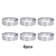 thumbnail image 5 of Wosthever 6 unids/set moldes para pasteles con base resistente a altas temperaturas, molde para tartas de acero inoxidable fácil de limpiar Herramientas y accesorios para hornear, 5 of 6