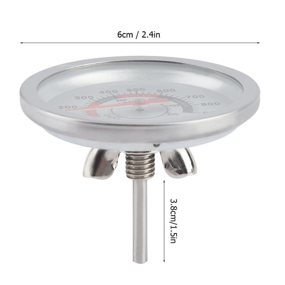 Ccdes Grill Thermometer,BBQ Thermometer,Stainless Steel Barbecue BBQ Smoker Grill Thermometer Temperature Gauge 50-900