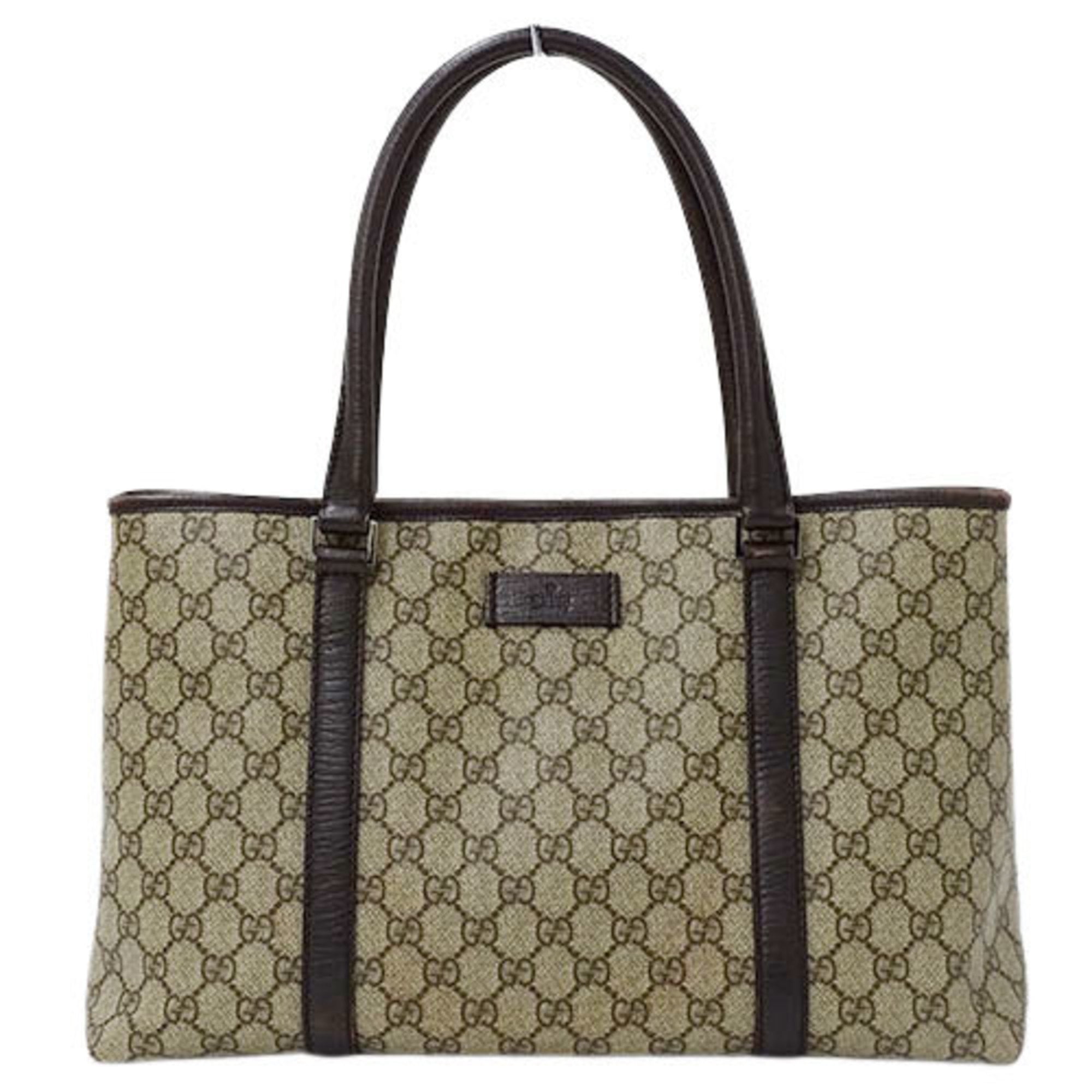 Authenticated Used Gucci GUCCI Women's Tote Bag Shoulder GG Supreme ...