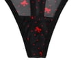 thumbnail image 4 of Ahabrexf Period Thong Underwear for Women Low Waisted Mesh Briefs with Geometric Print 2 Pc, 4 of 8