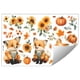 thumbnail image 2 of Cute Pumpkin Flowers Leaves Restaurant Home Decoration Wall Stickers, 2 of 7