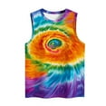 thumbnail image 4 of Cute Tank Tops for Womens Fashion Summer Tie Dye Sleeveless Shirts Dressy Casual Cami Tees Colorful Graphic Printed Camisole Blouses Teen Girls Going Out Tanks Loose Comfy Blouse Beach Vacation, 4 of 4