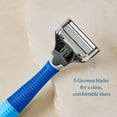 thumbnail image 4 of Harry's 5-Blade Men's Razor - 1 Razor Handle + 2 Razor Blade Refills - Ocean Blue, 4 of 4