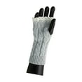 thumbnail image 3 of INSPIRE CHIC Women's Lace Arm Warmer Thumbhole Stretchy Knit Fingerless Gloves Light Gray-Lace One Size, 3 of 7