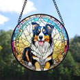 thumbnail image 7 of Australian Shepherd Stained Glass Suncatcher, Australian Shepherd Glass Suncatchers for Windows For Merry Christmas, 7 of 7