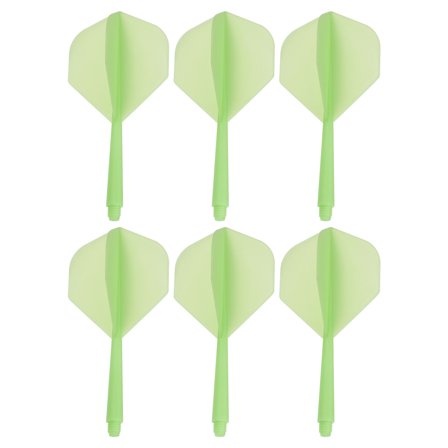 Uxcell Integrated Dart Shaft & Flights, 6 Pack Lightweight Dart Flight Set, Green