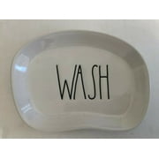 Rae Dunn WASH Ivory soap dish LL Ceramic by Magenta Bathroom Kitchen