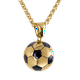 thumbnail image 1 of Collar Hombre de Balón de Fútbol Soccer Mundial LUCKMAN, Acero Inoxidable, Modelo Mondo dorado UNITALLA, 1 of 7