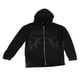 thumbnail image 1 of Women Full Zip Hoodie Fleece Drawstring Loose Fitting Long Sleeve Printed Casual Hooded Sweatshirt Black L, 1 of 25