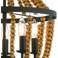 thumbnail image 6 of Vanity Art 5 Light Candle Style Empire Chandelier with Beaded Accents | Modern Hanging Lighting, Ceiling Lights Fixtures for Kitchen Dining Room Living Room Bed Room Kitchen SYB3215RB-DK, 6 of 10