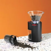 مطحنة قهوة كهربائية قياسية من Bodum Bistro، من الفولاذ المقاوم للصدأ، مصيدة بلاستيكية خالية من مادة BPA، باللون الأسود
