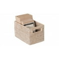 thumbnail image 2 of Kouboo La Jolla Rattan Shelf Basket With Handles, Rattan Storage, Kitchen Storage Baskets, Bathroom, Shelves Organization, Small / White Wash, 2 of 4