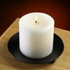 Mainstays Decorative Black Metal Pillar Tealight Candleholder Plate, 5"