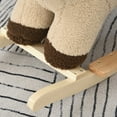 thumbnail image 2 of LHYY Baby Rocking Horse Lion with Sound,Plush Stuffed Rocking Animals,Wooden Rocking Horse with Seat Belt for 18-36 Months and Gift,Brown, 2 of 10