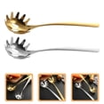 thumbnail image 4 of 2 cucharas de acero inoxidable para pasta, espaguetis, prácticas cucharas para espaguetis para el hogar., 4 of 7