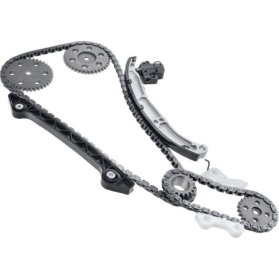 A-Premium Set of 11PCS Engine Timing Chain Kit W/Guide & Sprocket [fits DOHC, 4Cyl 2.3L] Compatible with Ford Ranger 2001-2012 & Mazda B2300 2001-2010, Replace# 9-5514, 9-5516, 9-5513, S893, S861
