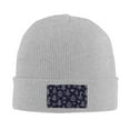 thumbnail image 2 of ZICANCN Christmas Tree Dark Blue Knit Beanie Hat, Winter Cap Soft Warm Classic Hats for Men Women, Gray, 2 of 8