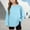 Light Blue, variant on CLOISE Long Sleeve Tops for Kids Girls Boys Shirts Crewneck Casual Pullover Solid Color Loose Blouses Yellow 12T