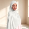 thumbnail image 2 of QASIEATN Cotton Hijab Women's Headscarf Quality 180 X 55 Cm Soft Breathable and Opaque Daily Wear Casual Accessories Silk Scarves for Women, 2 of 5