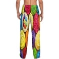 thumbnail image 3 of Balery Men'S Brightly Colored Cupcakes Pants,Sleepwear Pants,Pajama Pants,Pj Bottoms Drawstring And Pockets-Large, 3 of 9